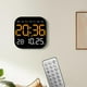 thumbnail image 4 of Reloj despertador digital con dos configuraciones de alarma, reloj de escritorio, pantalla LED de temperatura, Naranja, 4 of 9