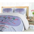 thumbnail image 5 of Ambesonne Biology Duvet Cover Sets, Genes Translation Chart, 2-King, Pale Ceil Blue Ceil Blue, 5 of 7