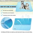thumbnail image 2 of LQCrafK Cooling Mat For Dogs - Pressure Activated Gel Dog Cooling Mat - No Need to Freeze Or Refrigerate This Cool Pet Pad - Keep Your Pet Cool, Use Indoors, Outdoors or in the Car, 2 of 6