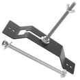 thumbnail image 2 of Shisuyan Spare Tire Carrying Bracket Wall Mounted Tire Carrier Rack Wheel Bracket Trailer Spare Tire Mount Trailer Wheel Bracket Kit Metal Trailer Tire Holder, 2 of 8