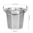 thumbnail image 2 of FUEENIRVA Stainless Steel Ice Cube Bucket Silver Multi-Functional for Wine and Beer, 2 of 8