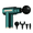 Green, variant on DUANJY Deep Tissue Massage Gun, 20 Speed Levels with Digital Display, Percussion Massage Gun Set with 6 Heads for Full Body Muscle Pain Relief, Gray