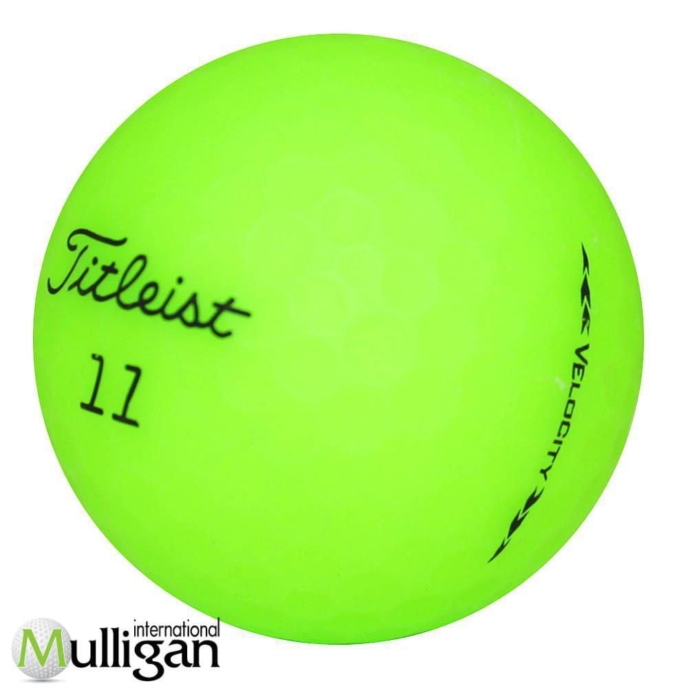 Mulligan - 36 balles de golf récupérées Titleist Velocity 2021 - Mat - 5A, Vert