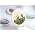 thumbnail image 4 of Full Set of Hand-Made Embroidery Starter Kit, Plant Cross Stitch Kits for Beginners Including Patterned Embroidery Cloth,Sun Flower Embroidery with Bamboo Hoop,Color Floss,Tools Kit, 4 of 9