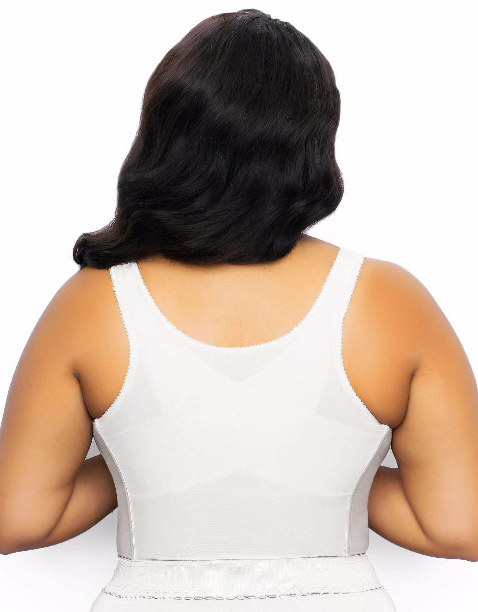 Exquisite Form 5107565 Fully® Slimming Wireless Back & Posture Support Longline Bra with Front Closure & Lace
