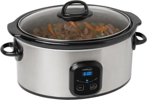 Beautiful 6 Qt Digital Slow Cooker – Hydrangea Floral Design