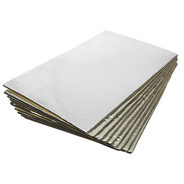 5mm 197mil Car Sound Deadener Insulation Mat Intensive Aluminum Hood Cockpit Floor Audio Noise Insulation