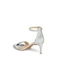 thumbnail image 2 of Vince Camuto Sebatani Silver metallic Mid Heel Ankle Strap Dress Heel Sandals (SILVER, 6), 2 of 3