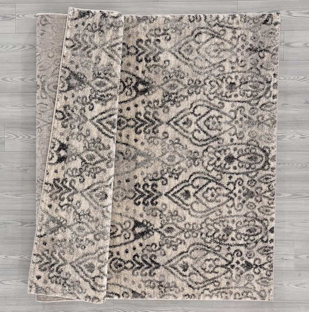 United Weavers Serenity Area Rug 40310490 Vision Cream Scrolls Petals
