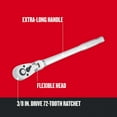 thumbnail image 2 of Craftsman Flex Head Ratchet, Pear Head Long Handle, Sea, 36-Tooth, 2 of 4
