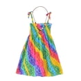 thumbnail image 1 of URMAGIC Kid Baby Girls Beach Princess Dress Suspender Sundress with Necklace,1-11Y, 1 of 3