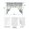 thumbnail image 5 of Blue Coastal Starfish Swag Valances for Windows, Small Curtains Drapes, Beach Nautical Shell Eucalyptus Retro Kitchen Window Curtains Over Sink Window Treatment Valance for Bedroom/Bathroom 56"x36", 5 of 5