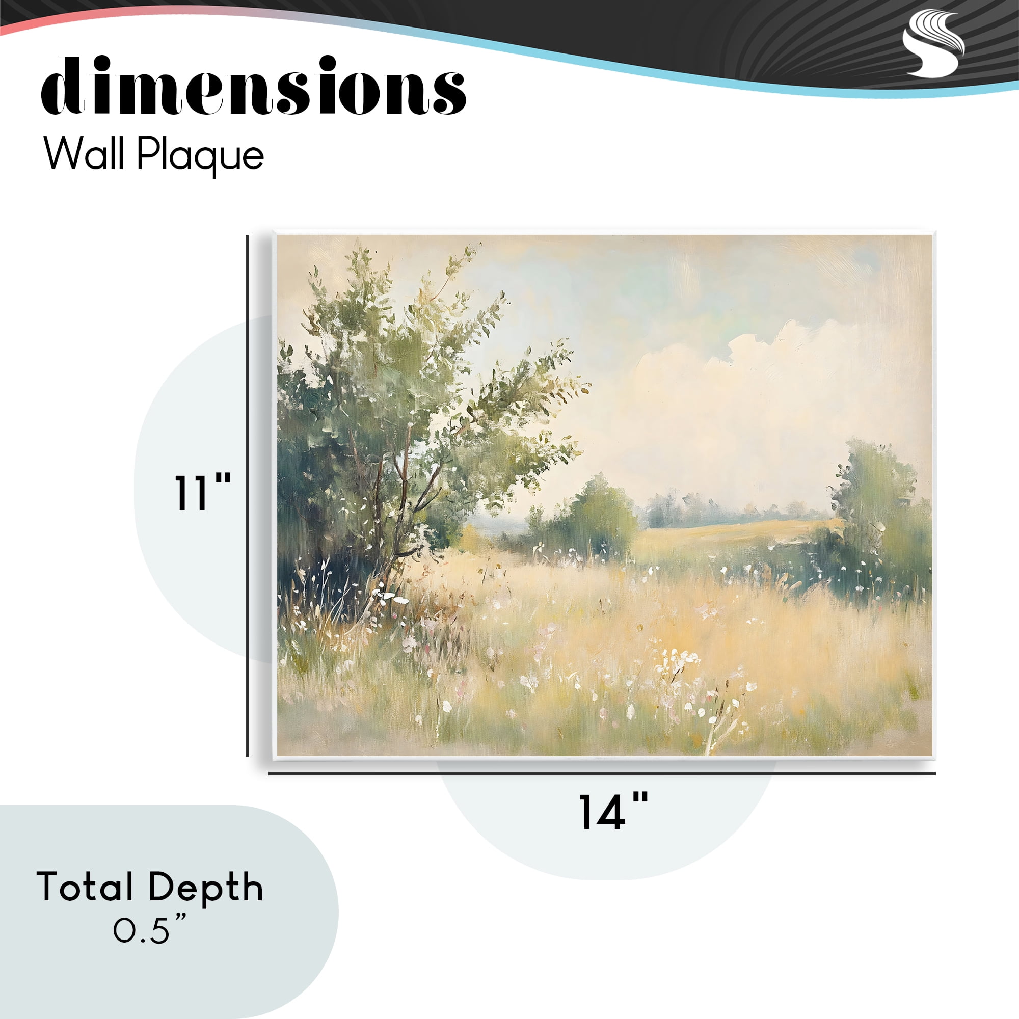 Stupell Industries Summer Meadow in Soft Light Wall Plaque Art, design by Creative Studio