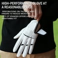 thumbnail image 5 of FINGER TEN Golf Gloves Men Right Handed Golfer 2 Pack Soft Leather All Weather Grip Comfortable Glove Size Small Medium ML Large XL, 5 of 6