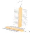 thumbnail image 2 of Perchero de madera para corbatas, percha giratoria para ropa, percha de madera antideslizante sin costuras, 2 of 3