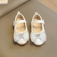 thumbnail image 5 of kamemir Girls Mary Jane Ballerina Flat Dress Shoes(White,2.5), 5 of 6