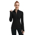 thumbnail image 3 of Pinspark Workout Jackets for Women Athletic Running Gym Yoga Jacket Lightweight Full Zip Slim Fit Sports Tops Thumb Holes Pockets, 3 of 4