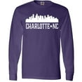 thumbnail image 3 of Inktastic Charlotte North Carolina Skyline NC City Long Sleeve T-Shirt, 3 of 5
