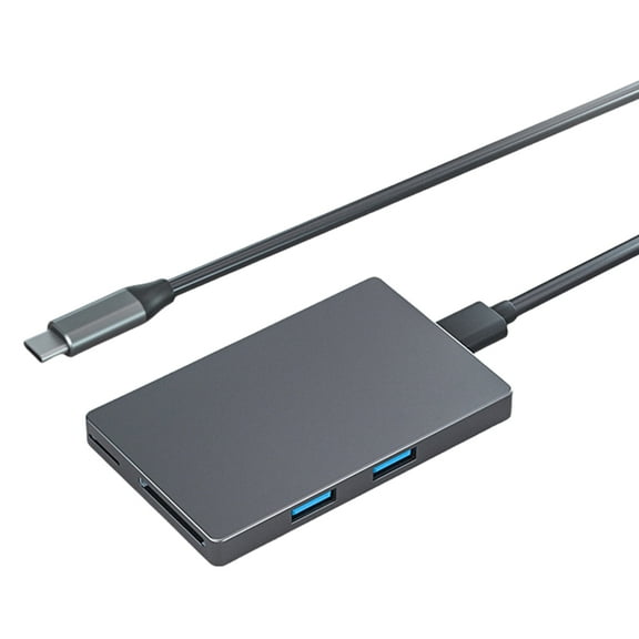 AOOOWER 6Port USB C Docking Station 4K60hz Video and PD Fast Charging Speed 2xUSB3.0 Ports with Cards Reader Slots