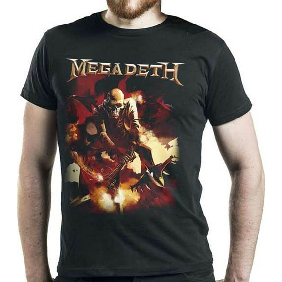 Megadeth Men's Smashed Guitar Short Sleeve T Shirt