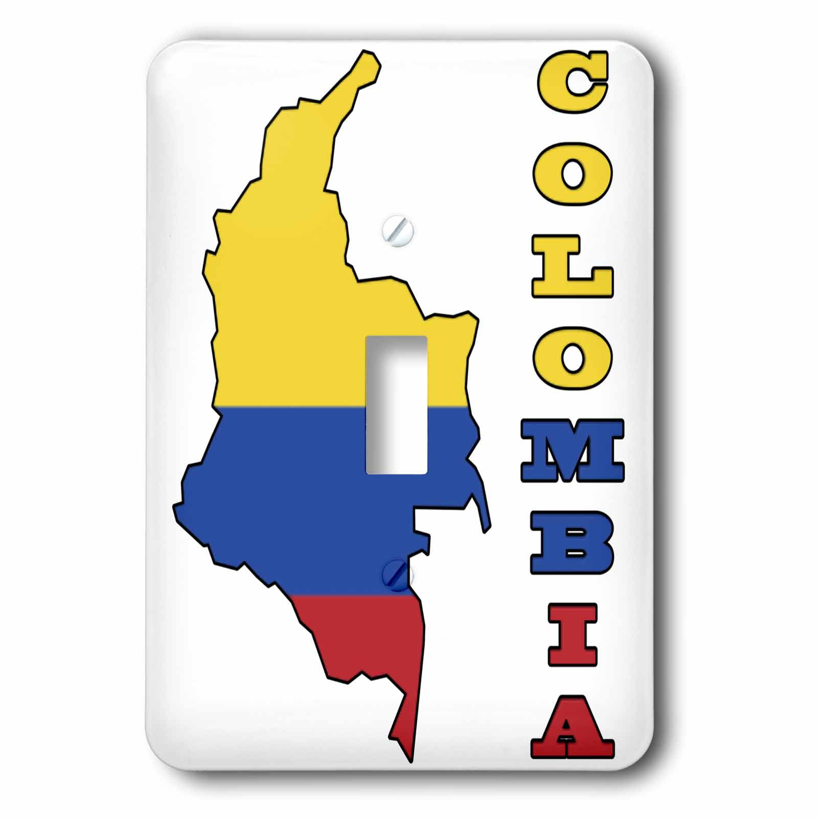 3dRose lsp_47675_2 Flag and Map of Costa Rica with Republic of Costa Rica printed in both English and Spanish Double Toggle Switch