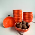 thumbnail image 3 of FYUEROPA Ceramic Pumpkin Ramekins Set, Small Bowls for Baking Souffle, Pudding, Serving Snack, Dessert, 6Oz (16PCS), 3 of 4