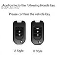 thumbnail image 2 of Plating TPU Car Flip Key Case Cover Fob For Honda Civic HRV CRV XRV CR-V Crider Odyssey Pilot Fit Accord Protector Accessories, 2 of 14
