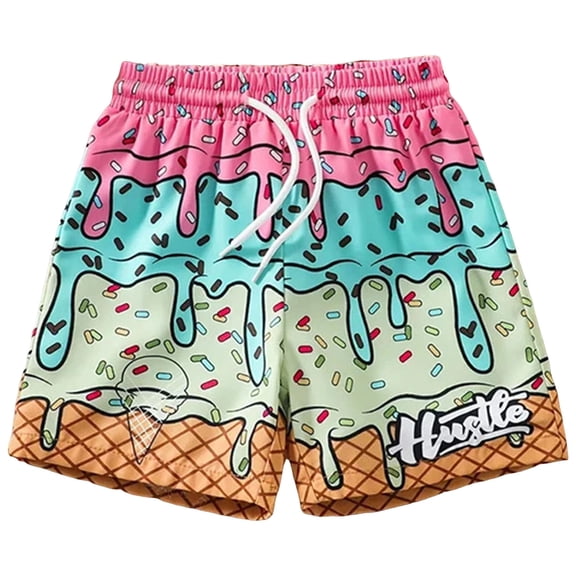 Toddler Shorts 3T Boys Shorts Kids Athletic Casual Paint Splatter Shorts Outdoor Hiking Loose Fit with Pockets 2-14Y
