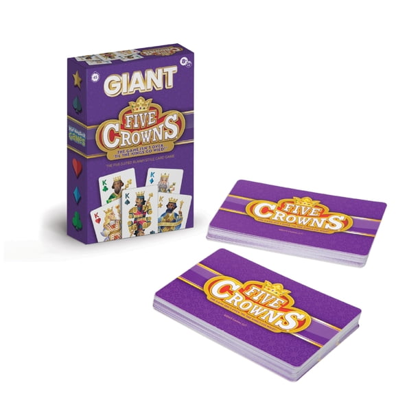 Juego de cartas gigante PlayMonster Five Crowns Jumbo para niños mayores de 8 años