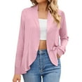 thumbnail image 1 of Sevevn Cardigan Sweaters for Women Women's Solid Color Long Sleeve Casual Tops Blouse Cardigan Coat Family Gifts Pink M, 1 of 8