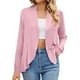 thumbnail image 3 of Ropa para adolescentes,Cárdigan de manga larga para mujer, top informal de color liso, mezcla de poliéster, suave y cómodo para uso doméstico y diario, sopatenor, 3 of 9