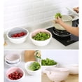 thumbnail image 6 of Rotatable Colander with Wash Bowl for Fruits and Vegetables - Soak, Wash and Drain Double Layer Strainer with Bowl - Pasta, Spaghetti, Noodles, Beans Strainer with Handle, 6 of 6