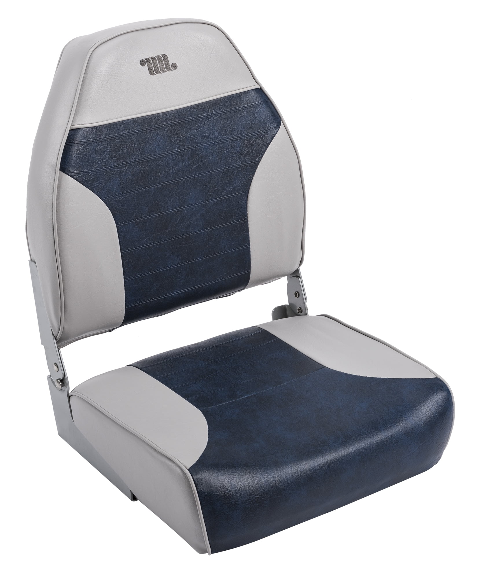 Pair Folding Moulded Marine Boat Seat Grey 
