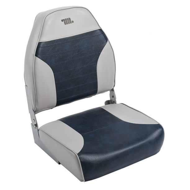 Wise 8WD588PLS660 Standard High Back Boat Seat, Grey / Navy Walmart