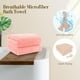 thumbnail image 5 of Toallas de baño de microfibra Orighty, paquete de 4 unidades, 69 x 137 cm, color rosa, 5 of 7
