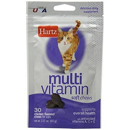 Hartz Soft Chew Daily Cat Multi-Vitamins (Best Multivitamin For Cats)