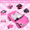 thumbnail image 3 of Coche de juguete TDDS9 convertible rosa con muñeca de 11.5 pulgadas y 78 piezas, 3 of 7
