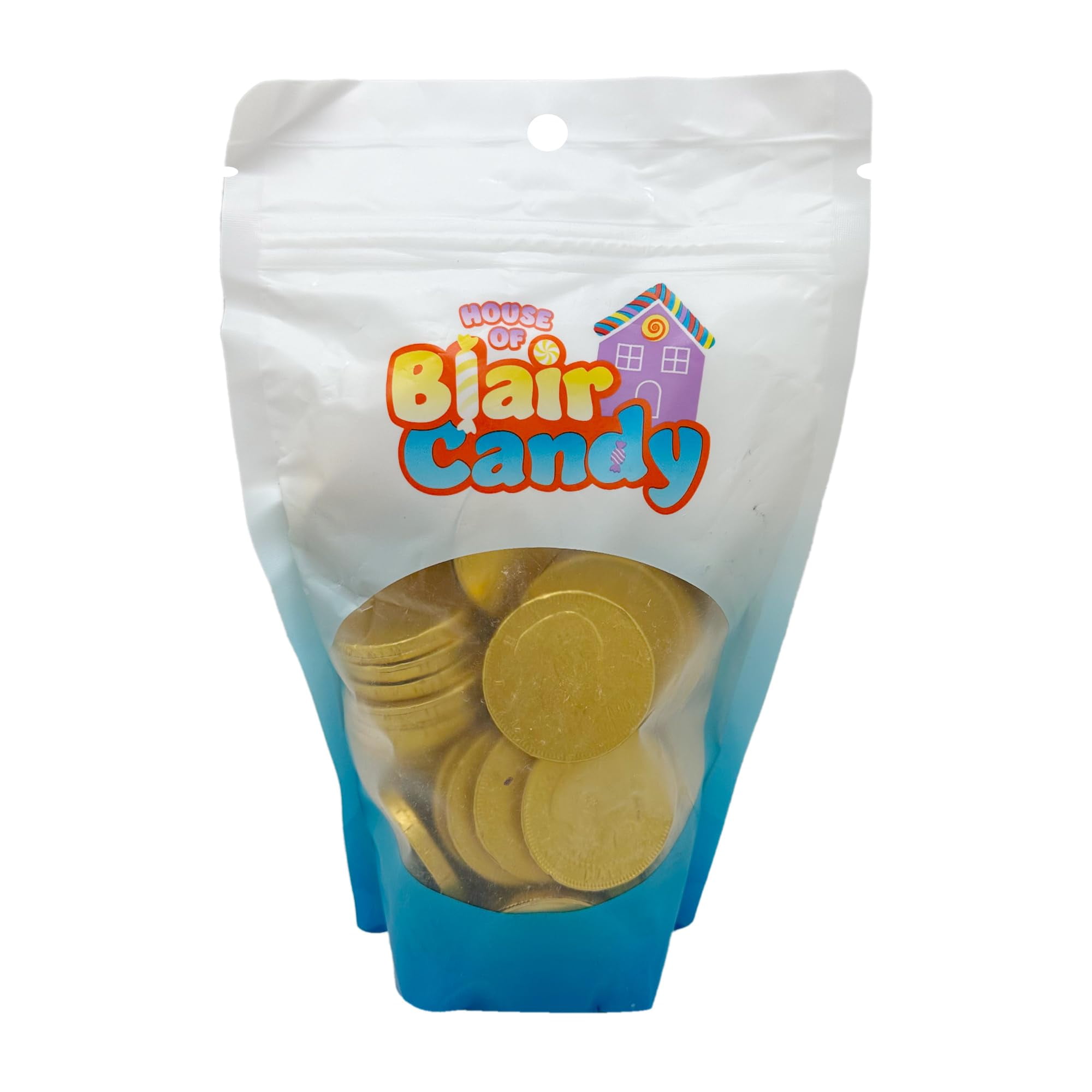 Blair Candy American Half Dollar Gold Chocolate Coins – Foil Wrapped Milk Chocolate Candy – 5 lb Bag – Party Favors & Holiday Treats