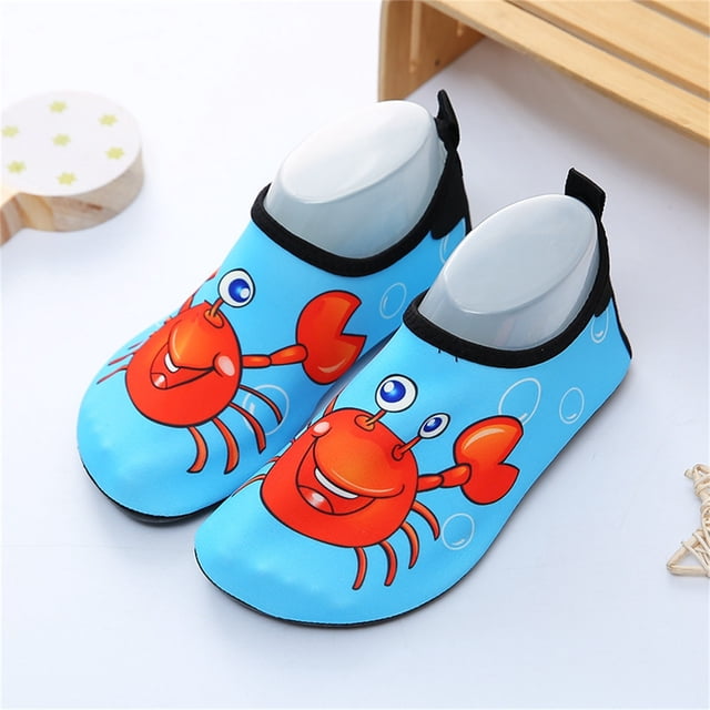 Penkiiy Zapatos de agua para niños Non-Slip Beach Swim Descalzos Aqua Pool Socks para niños& Chicas Toddler