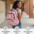 thumbnail image 4 of Pzuqiu Cherry Blossom Axolotl School Backpack Set for Girls 4 Piece with Lunch Box,Pencil Case,Water Bottle Holder,17 Inch Large Capacity Schoolbag with Adjustable Straps for Elementary Middle School, 4 of 7