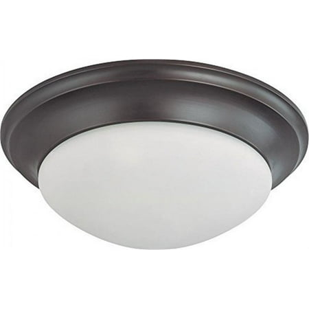 Nuvo 60-3177 - 3 Light 17  Flush Mount Twist & Lock w/ Frosted White Glass