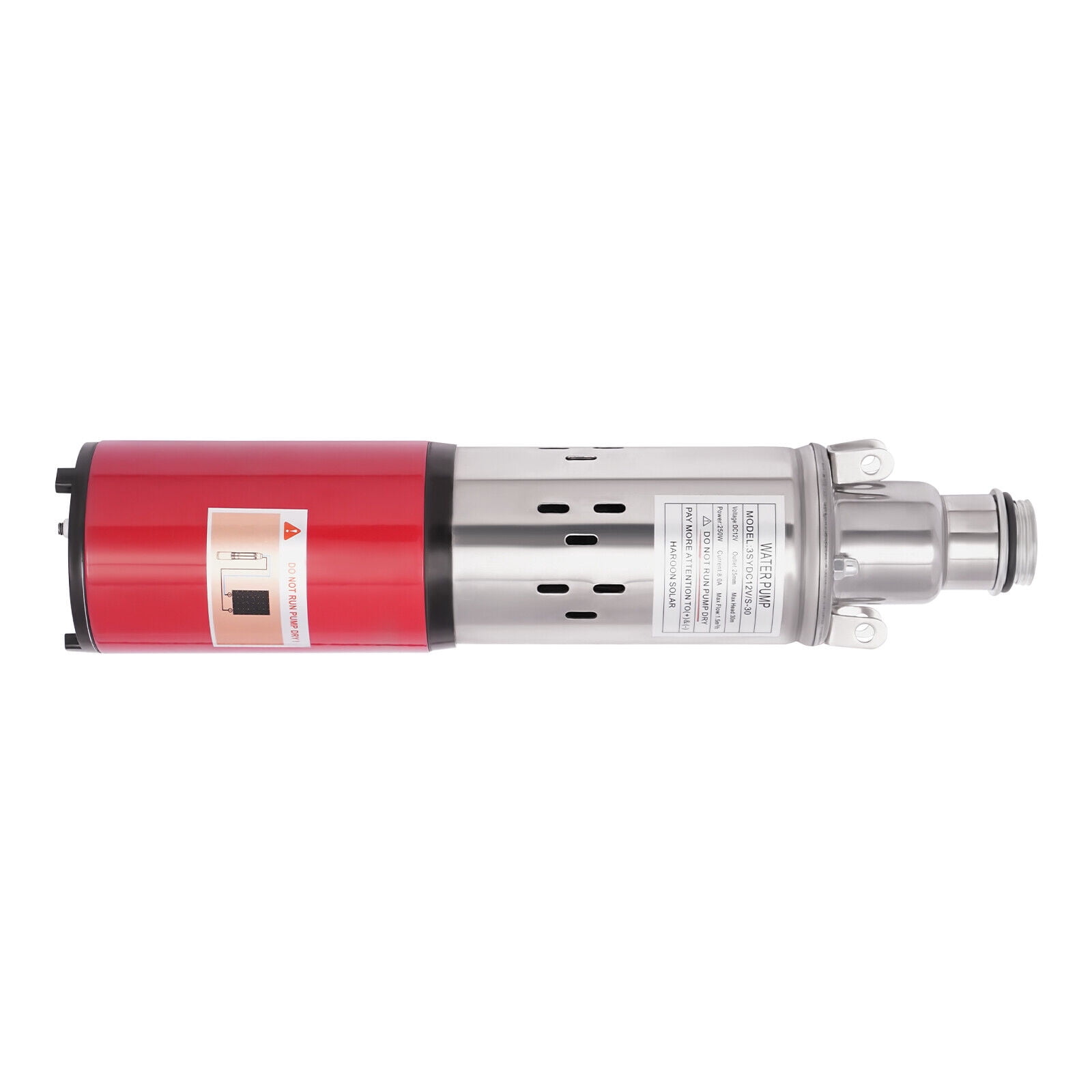 Solar Submersible Pump Deep Well Water DC Pump Kit Stainless Steel 12V 1500L/H