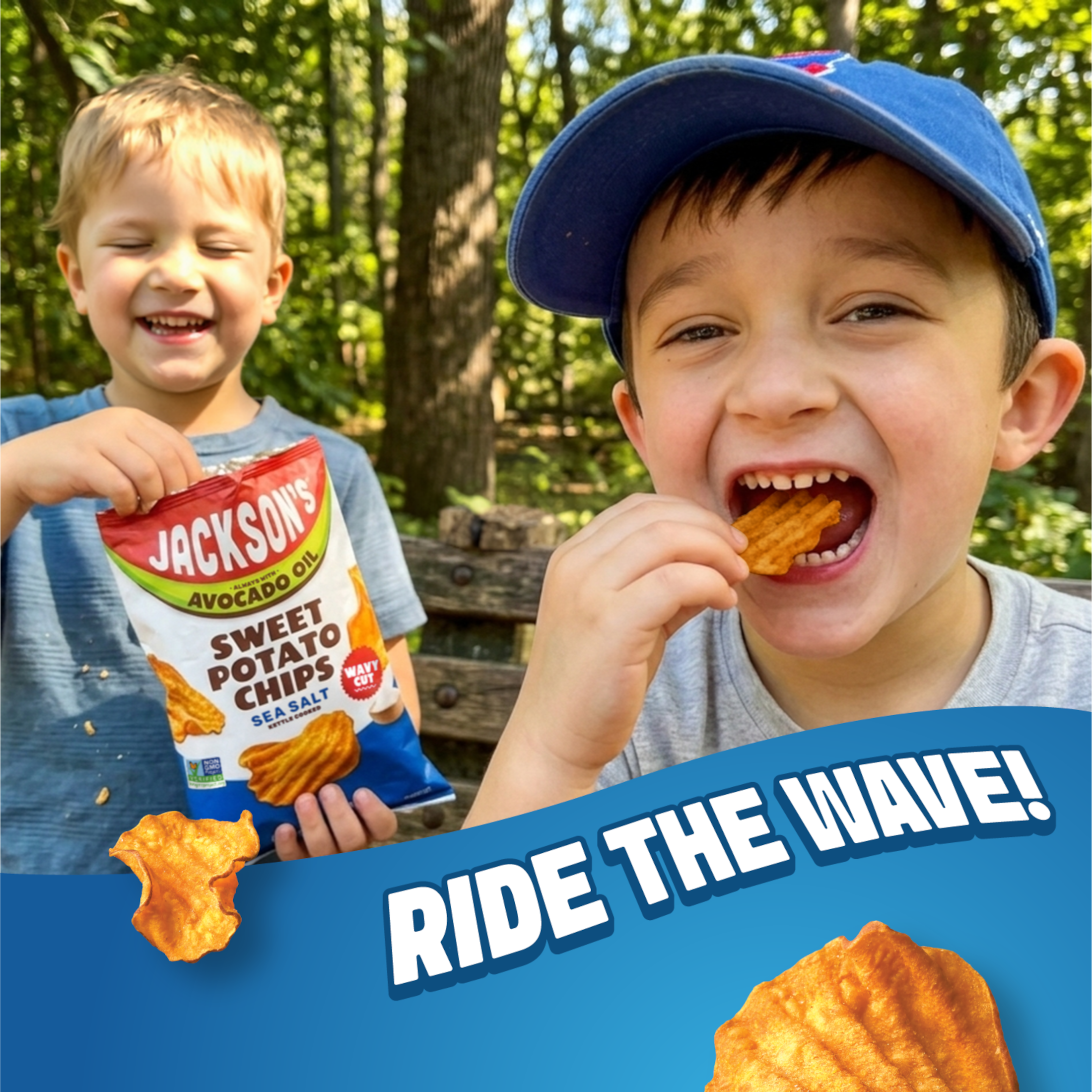 Jackson's, Sweet Potato Chips, Wavy Sea Salt, 5 oz - Walmart.com
