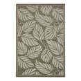 thumbnail image 3 of Unique Loom Outdoor Botanical Collection Area Rug - Augusta (6' 1" x 9' Rectangle Gray/Beige), 3 of 7