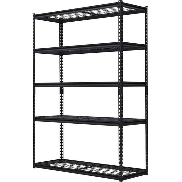 ChaoLink Estantería de garaje industrial resistente de 5 niveles con capacidad de 2500 libras, estantes metálicos ajustables, estantería duradera de 48x18x72