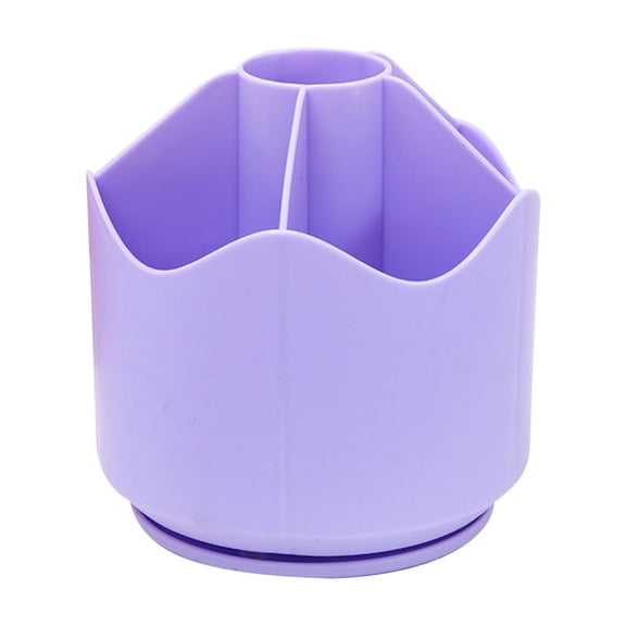 Rotating Pencil Holder for Desk, Rotating Markers Organizer, Pencil Holder Marker Organizer 360-Degree Rotating, Multi Functional Pen Storage, Arts and Crafts Organizer Storage, Large Capacity,Purple