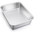 thumbnail image 1 of Ensemble de Moules à Lasagne Profonds en Acier Inoxydable Rectangulaires pour Rôtir et Cuire x et x Rôtissoire Plat de Cuisson et Lave-Vaisselle Robuste, 1 of 7