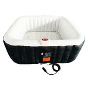 ALEKO 4 Person 120 Jet Outdoor Inflatable 160 Gallon Hot Tub Spa with Cover