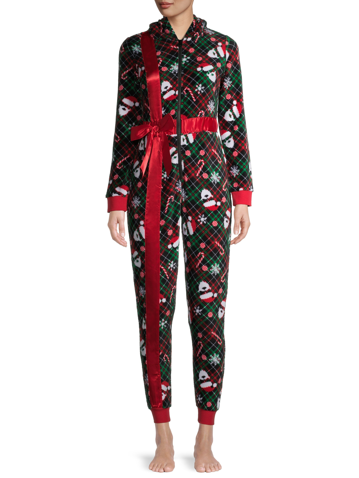 Derek Heart Women's and Women's Plus Christmas Present Pajamas Union Suit - image 5 of 6