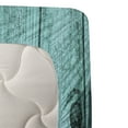 thumbnail image 3 of Ambesonne Blue Fitted & Top Sheet Set with Shams, Antique Timber Illustration, Emerald Mint Green, 3 of 4